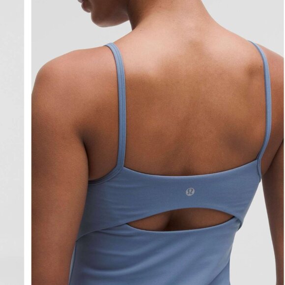 Lululemon Align Cami Strap Dress Washed Denim Size 6 - Picture 4 of 9